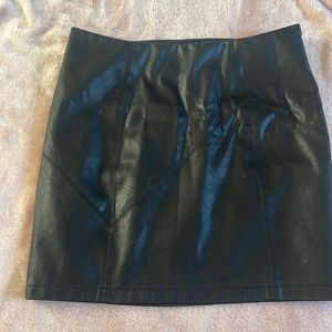 Faux Leather Skirt, Bodycon Mini High Waist Slim Pencil skirt